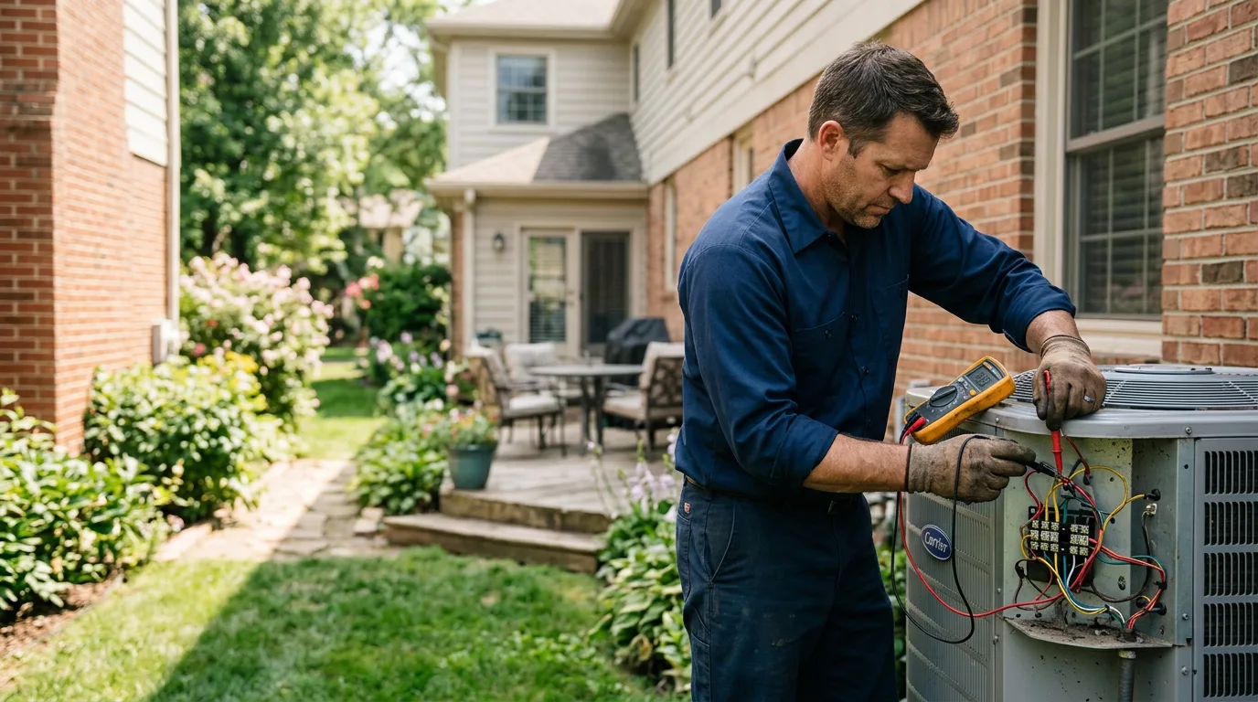 HVAC technician working near Burnt Ranch, CA
